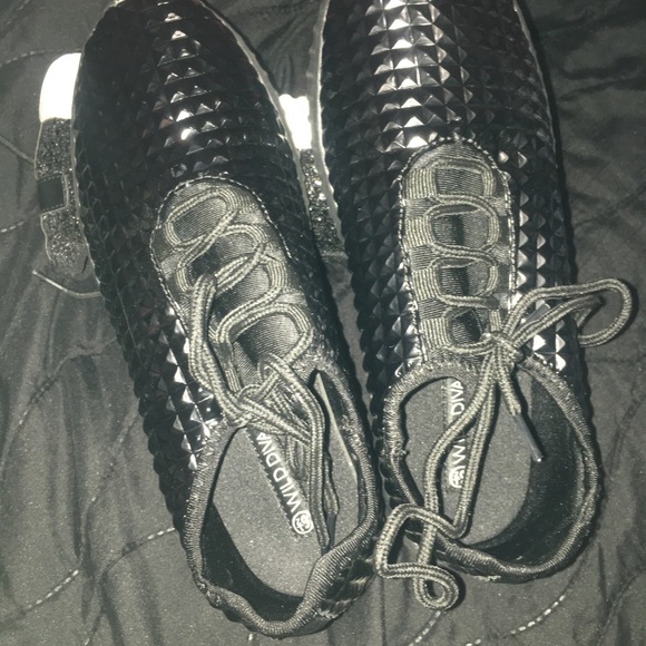 Black Studded Sneakers - Picture 6 of 6